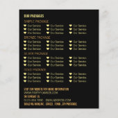 Nachtlichten, de Planner van de Gebeurtenis van de Flyer (Achterkant)