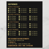 Nachtlichten, de Planner van de Gebeurtenis van de Flyer (Achterkant)