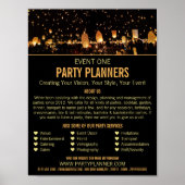 Nachtlichten, de Planner van de Gebeurtenis van de Poster (Voorkant)