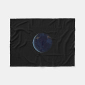 Nachtlichten op de planeet aarde (Western Hemisphe Fleece Deken (Voorkant (Horizontaal))