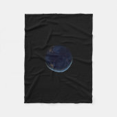 Nachtlichten op de planeet aarde (Western Hemisphe Fleece Deken (Voorkant)