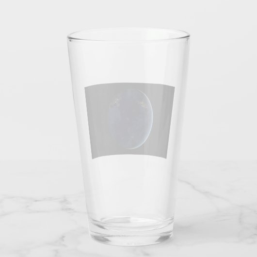 Nachtlichten op de planeet aarde (Western Hemisphe Glas (Achterkant)