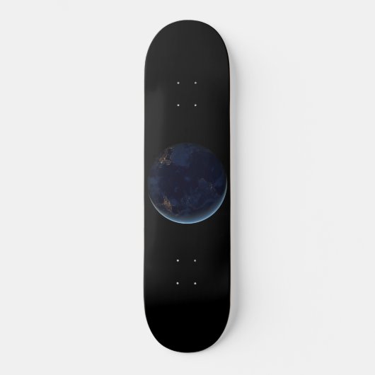 Nachtlichten op de planeet aarde (Western Hemisphe Persoonlijk Skateboard (Voorkant)
