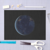 Nachtlichten op de planeet aarde (Western Hemisphe Tissuepapier (Craft)