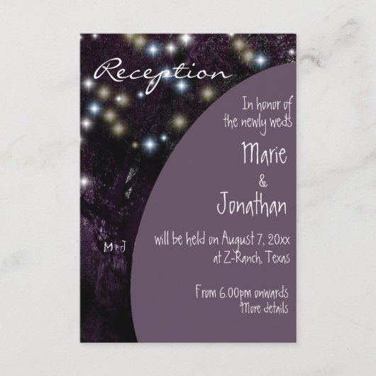 Nachtlichten van de eikenboom Weddenschap Informatiekaartje (Voorkant)