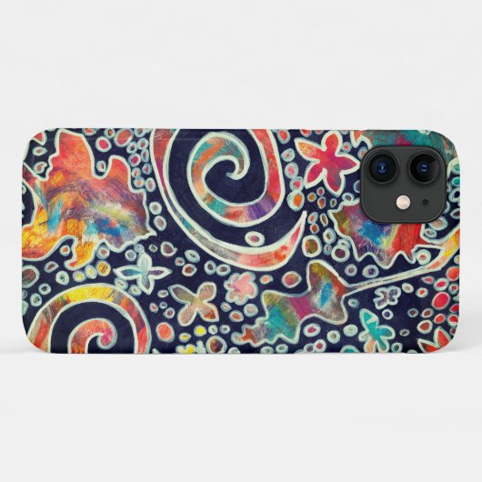 Nachtlichtreflectie Oorspronkelijk Abstract kunstw Case-Mate iPhone Case (Achterkant (horizontaal))