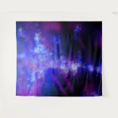 Nachtlucht blauw Sapphire Wandkleed (Voorkant (horizontaal))