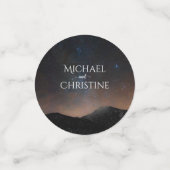 Nachtlucht bruiloft onder de sterren confetti (Kleine voorkant)