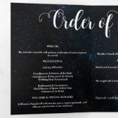 Nachtlucht bruiloft onder de sterren drieluik programma (Binnenzijde eerst)