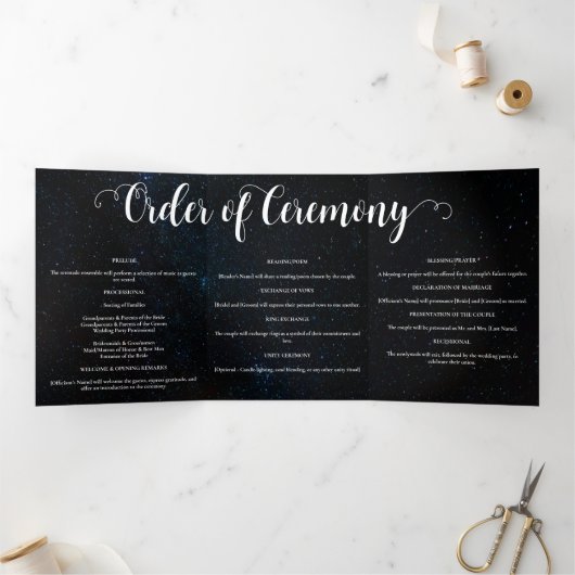 Nachtlucht bruiloft onder de sterren drieluik programma (Binnen)