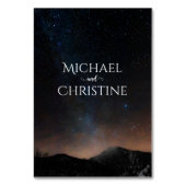 Nachtlucht bruiloft onder de sterren kaart (Achterkant)