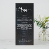 Nachtlucht bruiloft onder de sterren menu (Staand voorkant)