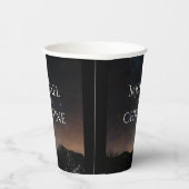 Nachtlucht bruiloft onder de sterren papieren bekers (Rechts)