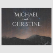 Nachtlucht bruiloft onder de sterren tissuepapier (Voorkant)