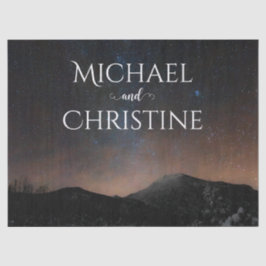 Nachtlucht bruiloft onder de sterren tissuepapier