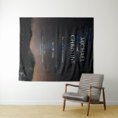 Nachtlucht bruiloft onder de sterren wandkleed (In Situ (horizontaal))