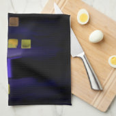 Nachtlucht stad wolkenkrabber canvas kunst theedoek (Quarter Fold)