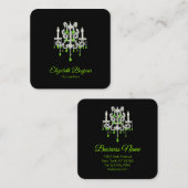 Nachtluchters PAPER/SIZE/VORM-OPTIES - Vierkante Visitekaartje (Voorkant / Achterkant)