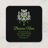 Nachtluchters PAPER/SIZE/VORM-OPTIES - Vierkante Visitekaartje (Achterkant)