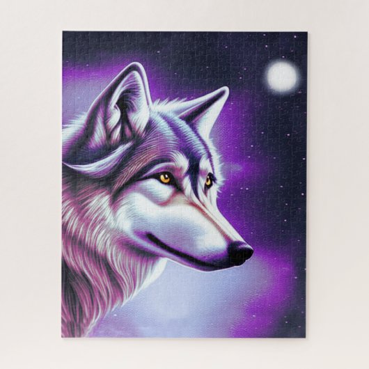 Nachtmaal Mystical Wolf Jigzaag Puzzle Legpuzzel (Verticaal)
