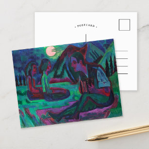 Nachtmaan   Ernst Ludwig Kirchner Briefkaart
