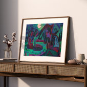 Nachtmaan | Ernst Ludwig Kirchner Poster