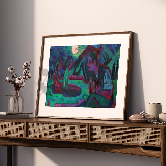 Nachtmaan | Ernst Ludwig Kirchner Poster