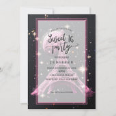 Nachtmaan van de Eiffeltoren Kaart (Voorkant)