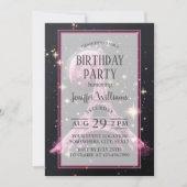 Nachtmaan van de Eiffeltoren Kaart (Voorkant)