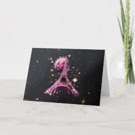 Nachtmaan van de Eiffeltoren Kaart