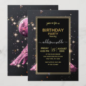 Nachtmaan van de Eiffeltoren Kaart (Voorkant / Achterkant)