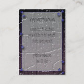 nachtmaan visitekaartje (Achterkant)