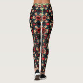 Nachtmerrie Bloemen Leggings (Achterkant)