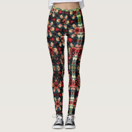 Nachtmerrie Bloemen Leggings