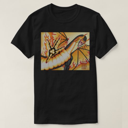 Nachtmerrie Draak T-shirt (Design voorkant)