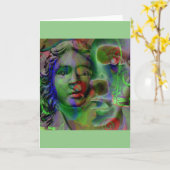 Nachtmerrie (groen) ... Wenskaart Kaart (Gele Bloem)