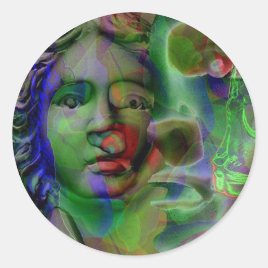 Nachtmerrie Groene Sticker (Voorkant)