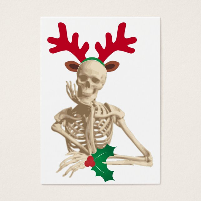 nachtmerrie kerstmis visitekaartje (Voorkant)
