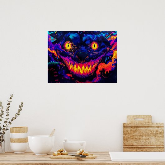 nachtmerrie monster poster (Keuken)