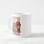 Nachtmerrie op hoofdstraat Capybara Halloween Koffiemok (Voorkant links)