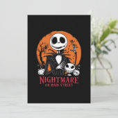 nachtmerrie op Main Street, Halloween(2) Kaart (Staand voorkant)