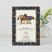 Nachtmerrie Paardenschuur Halloween Party Kaart (Staand voorkant)