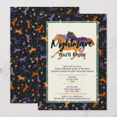 Nachtmerrie Paardenschuur Halloween Party Kaart (Voorkant / Achterkant)