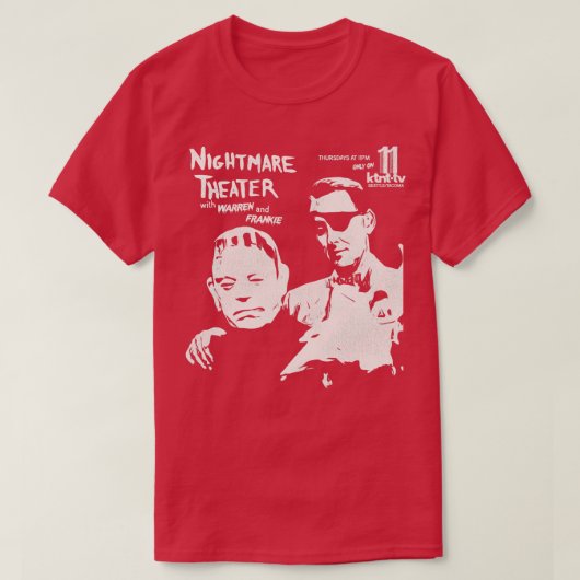 Nachtmerrie Theater met Warren Frankie Seattle Hor T-shirt (Design voorkant)