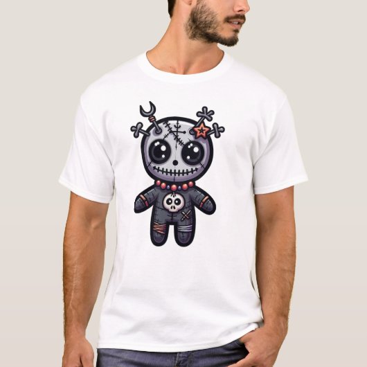 Nachtmerrie Voodoo Design T-shirt (Voorkant)