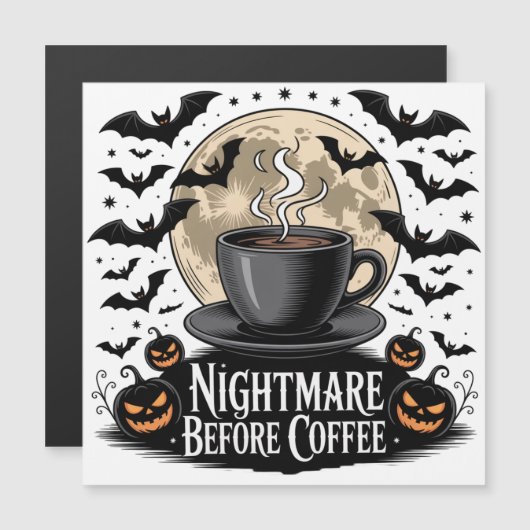 Nachtmerrie voor Koffie Halloween (Voorkant / Achterkant)