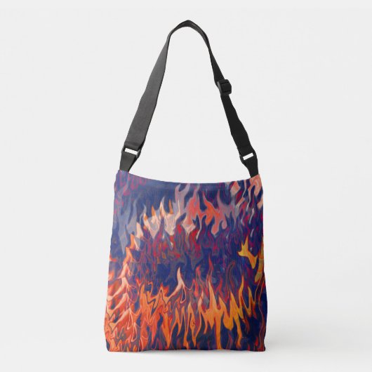 Nachtmerries van een brandweerman. crossbody tas (Voorkant)