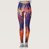 Nachtmerries van een brandweerman. leggings (Voorkant)
