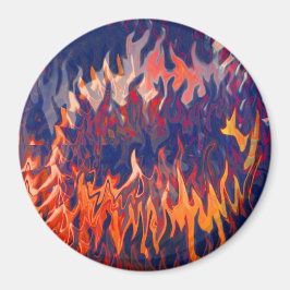 Nachtmerries van een brandweerman. magneet