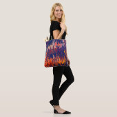Nachtmerries van een brandweerman. tote bag (Op model)
